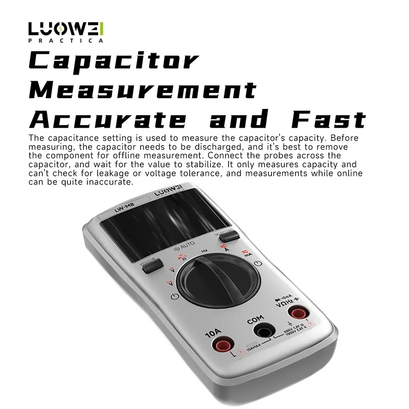 LUOWEI LW-M8 Portable Digital Multimeter DC Current Multi?Function Tester for Phone Motherboard Repair Workshop Measuring Tool