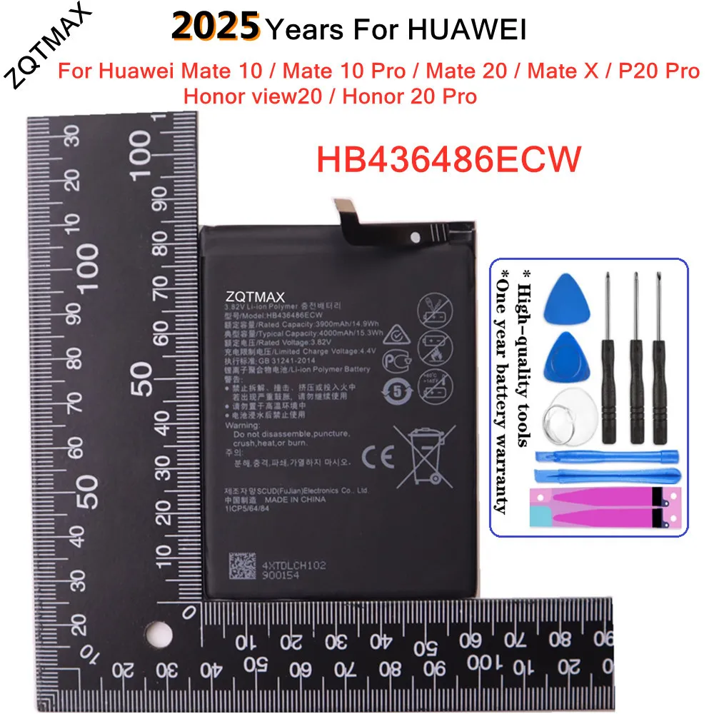 HB436486ECW Battery For Huawei Honor view20 /Honor 20 Pro / Mate 20 /Mate X P20 Pro /Mate 10 /Mate 10 Pro AL00 L09 L29 TL00