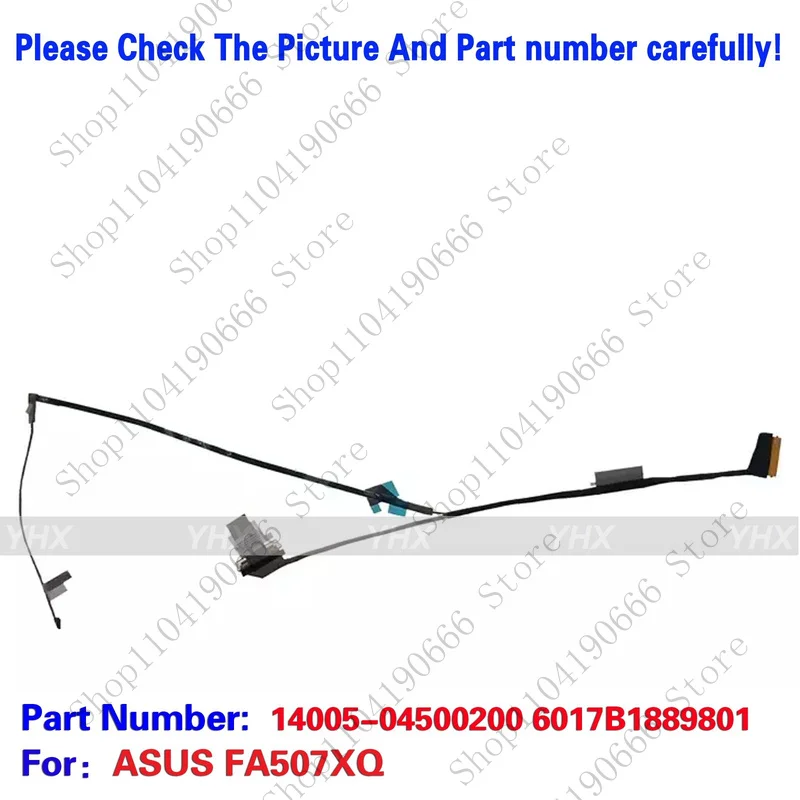 

bd New For ASUS FA507XQ EDP CABLE FHD 40PIN 0.5MM 14005-04500200 6017B1889801.