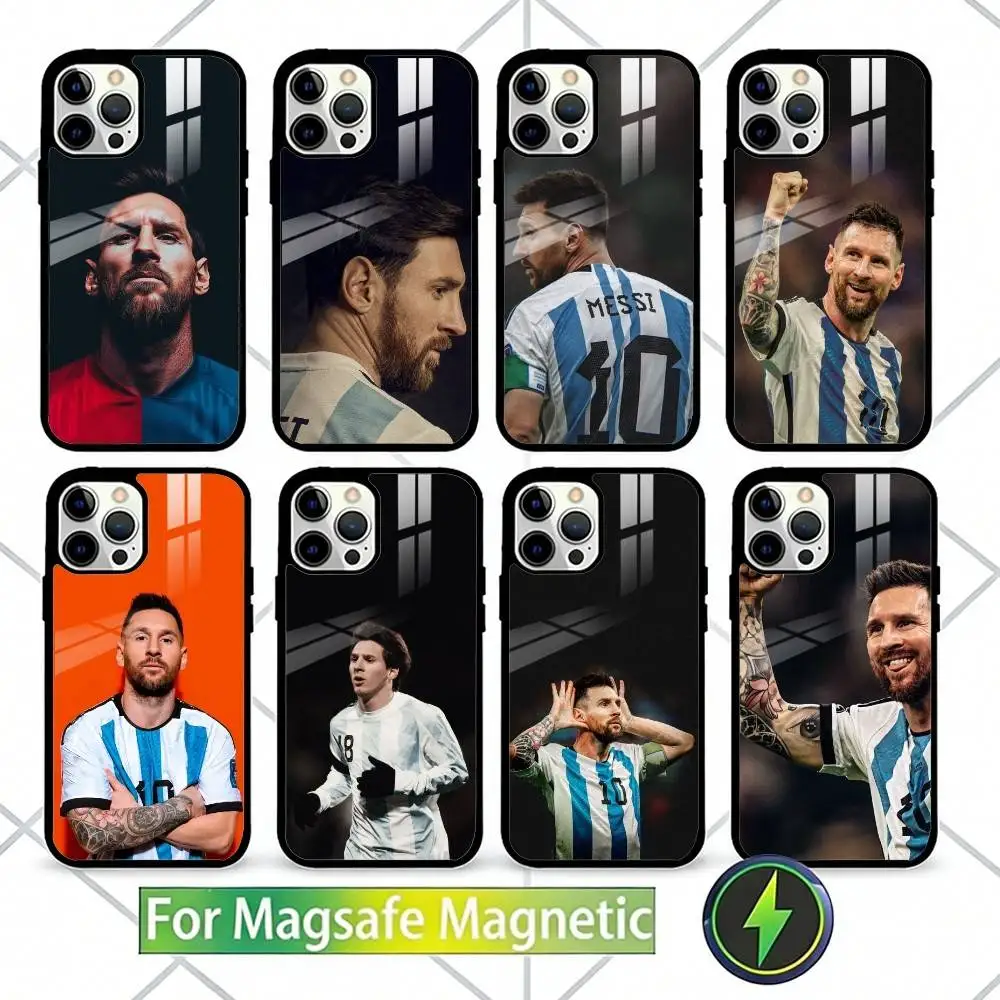 

No. 10 M-Messi Football Phone Case For iPhone17,16,15,14,13 Plus,Pro Max Magnetic For Magsafe Wireless Charging