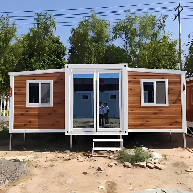 Foldable Container House Quick Build Best China Selling 20Ft 40Ft Prefab Mobile Office Accomodation Folding House 2025 Hot Sale