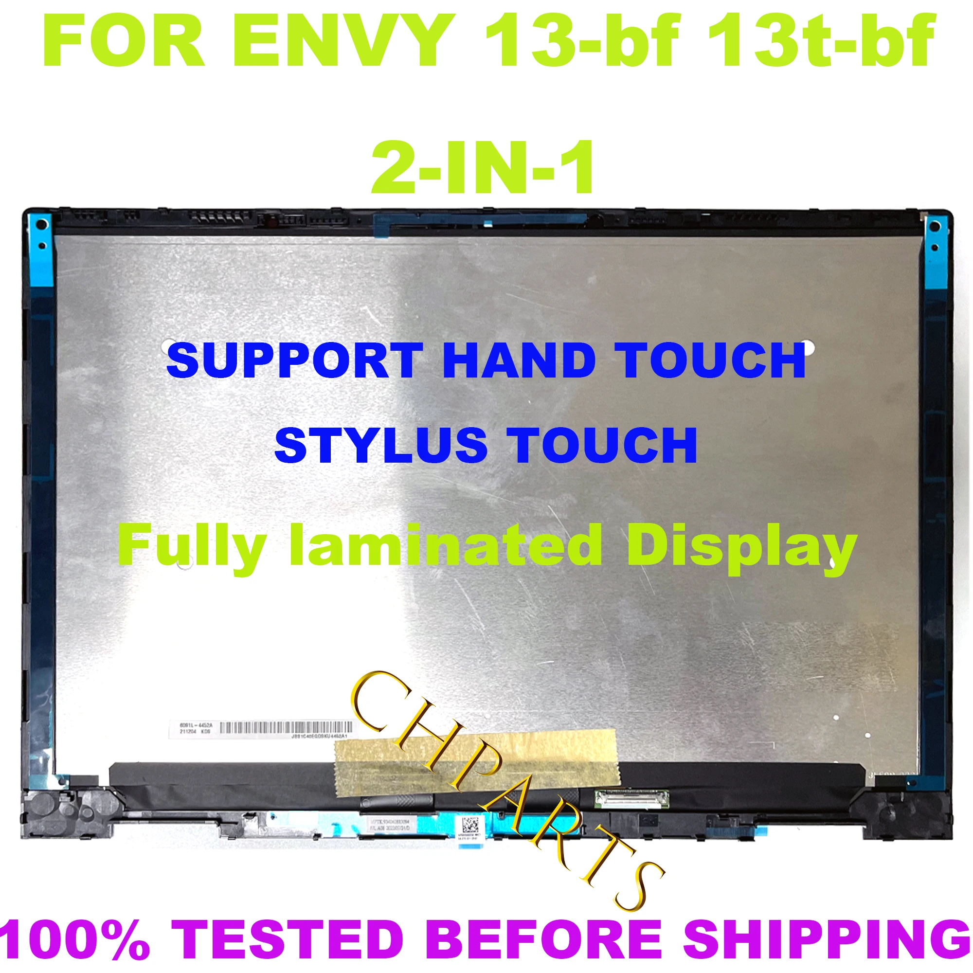 

2.8K OLED WQXGA WUXGAN15663-001 For HP ENVY X360 13-bf 13t-bf 2-IN-1 LCD Touch Screen Laptop Replacement Assembly Display Panel