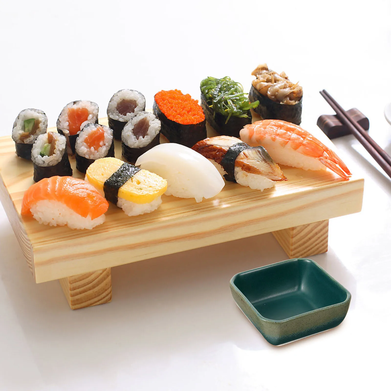 

4pcs Square Ceramic Bowls Mini Serving Dishes For Sushi Soy Sauce Dipping Vinegar Sauces Appetizers Snacks Storage Bowl