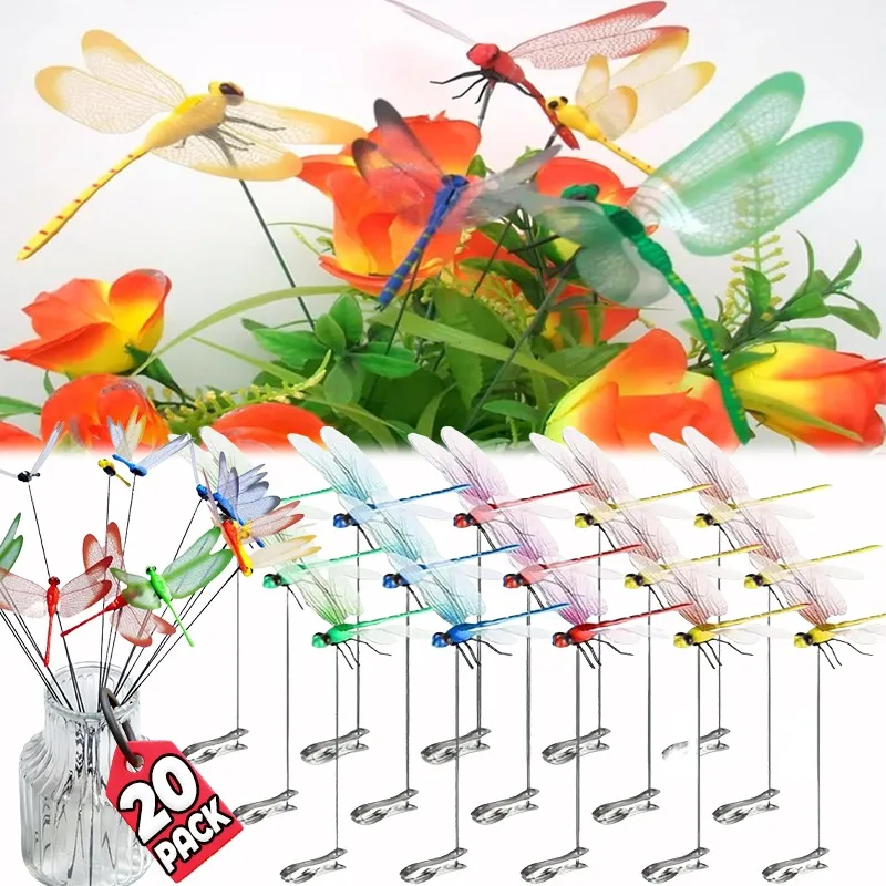 

Simulation Dragonfly Clip Bug Deterrent Realistic Dragonfly Hat Clip Bug Repellent Dragonfly Clips Garden Waterproof Clamp Decor