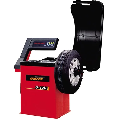 

China U-120 Automatic Wheel Balancer Tire Machine With LED Light Portable Wheel Balancer CE