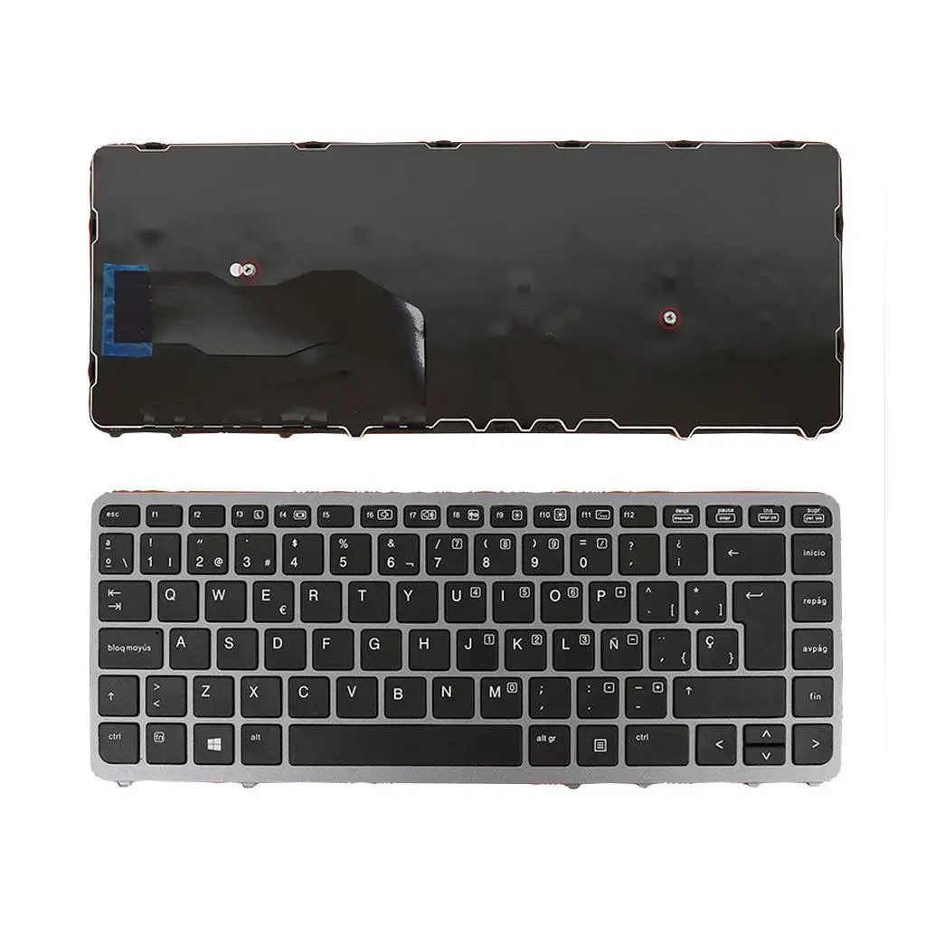 Tecla de Repuesto de Alta Calidad para Laptop, Reparación de Teclado de PC Portátil para HP Elitebook 840 G1 850 G1 840 G2 850 G2 Series