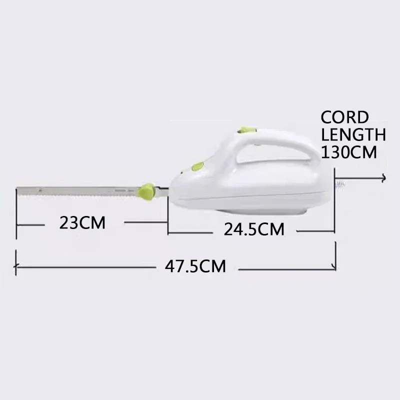 Haushalt elektrische brot messer sandwich zahn messer kuchen schneider edelstahl lebensmittel toast elektrische säge