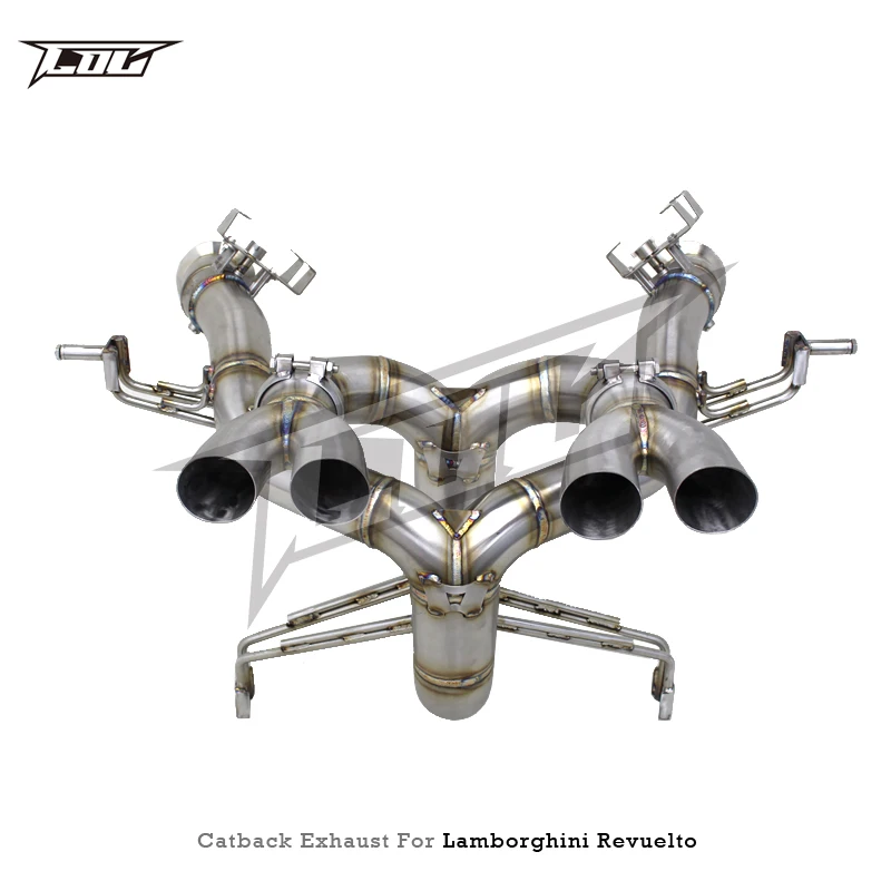 Factory Auto Catback Exhaust For Lamborghini Revuelto 6.5L V12 2023-2025 Car Exhaust System Stainless Steel Exhaust Pipe Muffler