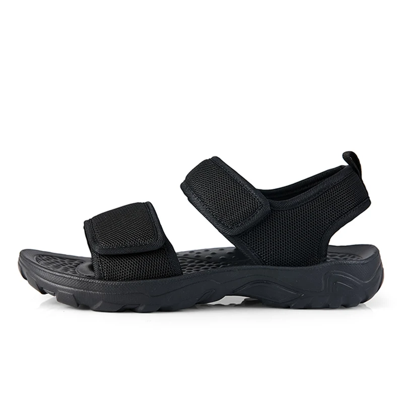 Summer Black Hook Loop Men Sandals Open Shoes Beach Lightweight EVA Material Breathable Sandalias Hombre