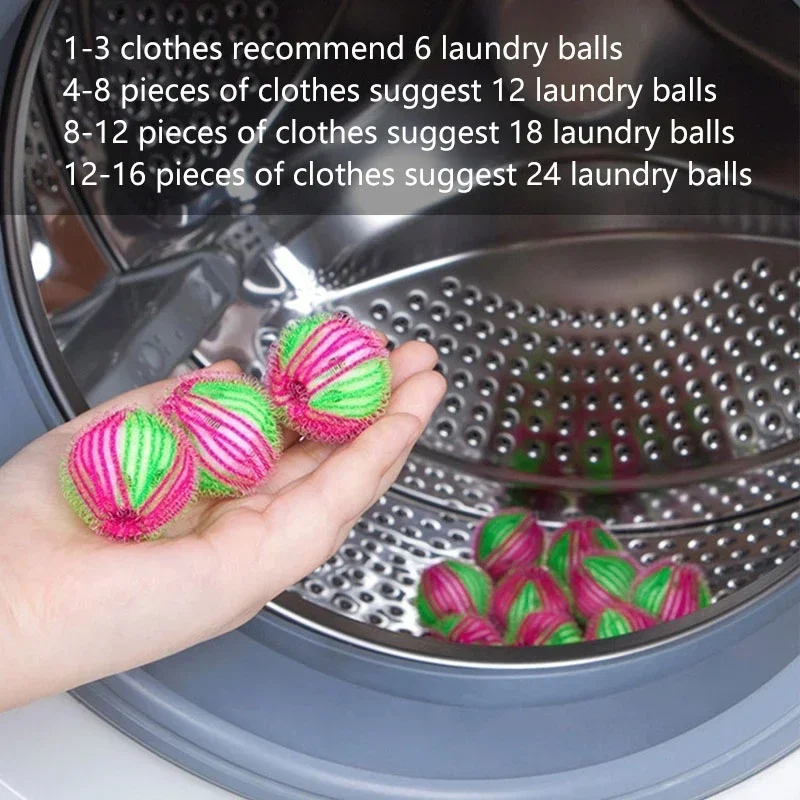 Magic Laundry Balls for Washing Machine, Flutuante Lint, Filtro de cabelo, Cat Hair Catcher, Clothing Stain Removal, Anti-Winding, Cleaning Ball