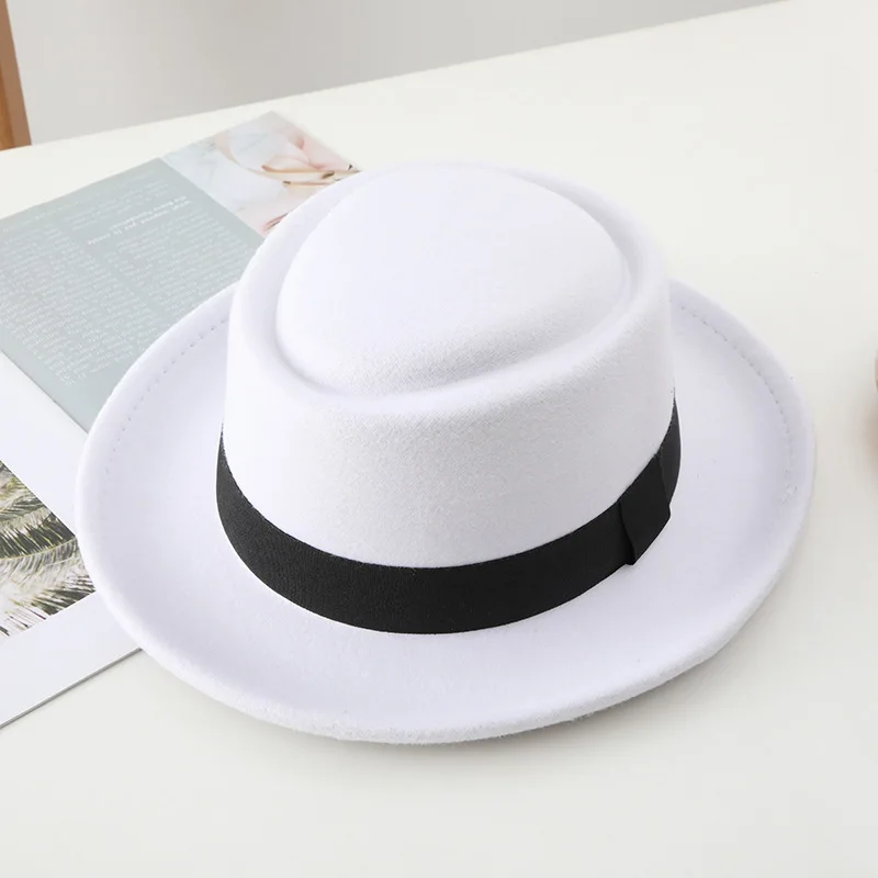 Anime Cosplay Kibutsuji Muzan Costume Hat Halloween Party Fedora Hat Unisex Winter Hats Ribbon Band Hat Classic White Formal Cap