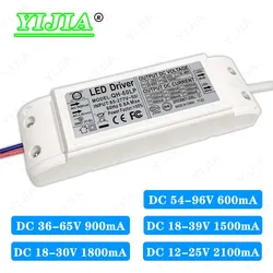 Driver LED 40W42W45W48W50W60W DC54-96V 36-65V 18-39V 18-30V 900mA 1500mA 2100mA trasformatore di illuminazione Alimentatore luce fai-da-te