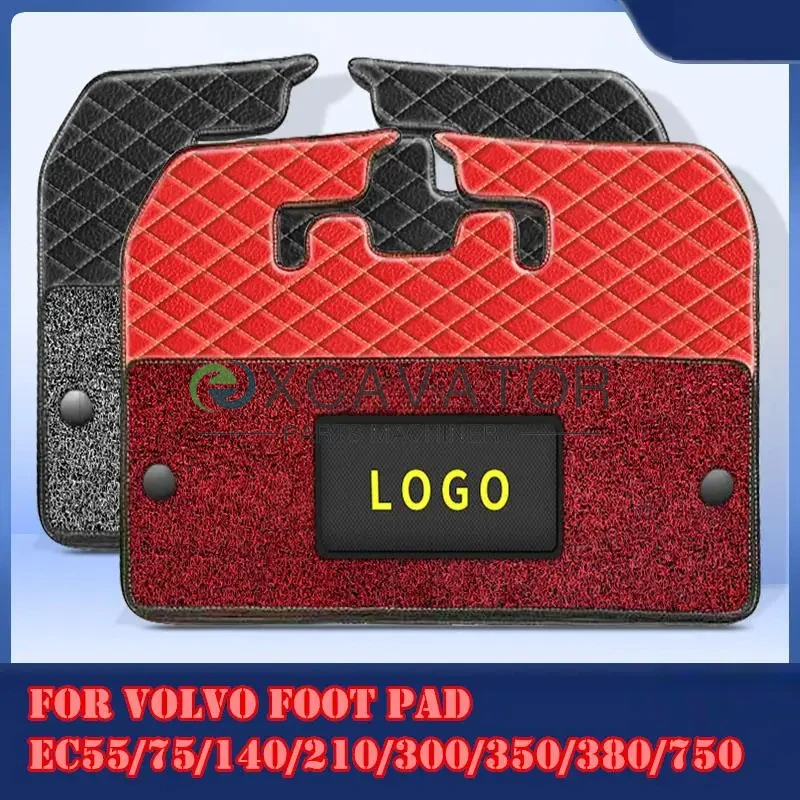 

For Volvo foot pad EC55/75/140/210/300/350/380/750 excavator brand new cab carpet double thickening wear-resistant non-slip