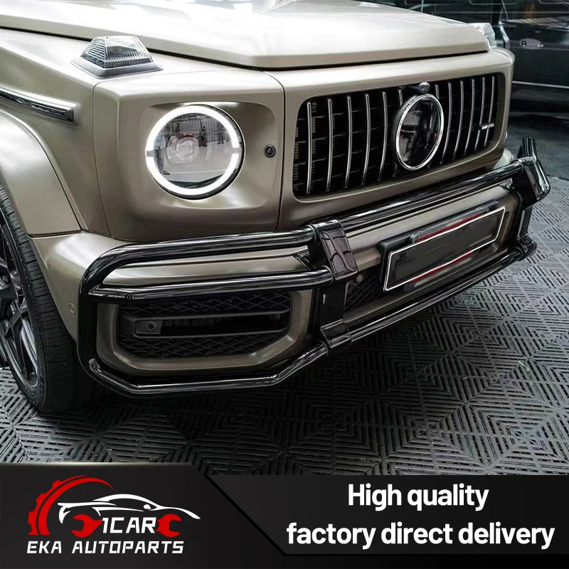 Stainless Steel Front Bull Bar for Mercedes-Benz G-Class W464 G63 2019-2024 4x4 Off Road Front Bumper Guard Brush Guard Protecto view 5