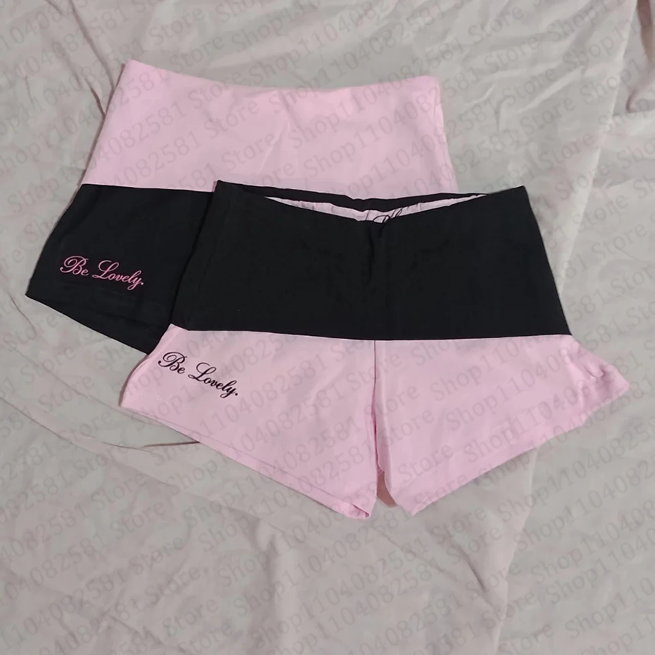 Summer Aesthetics Retro 2000s Fashion Letter Printed Casual Basic Shorts Gothic Hip Hop Rock Street Style Punk Emo Girl Style