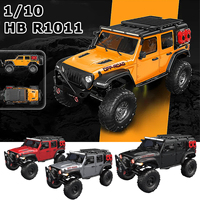 1/10 HB  RTR R1011 RC Car 2.4G Full Proportional Rock Crawler LED Light 4WD Off-Road Climbing Truck Remote Control Vehicle