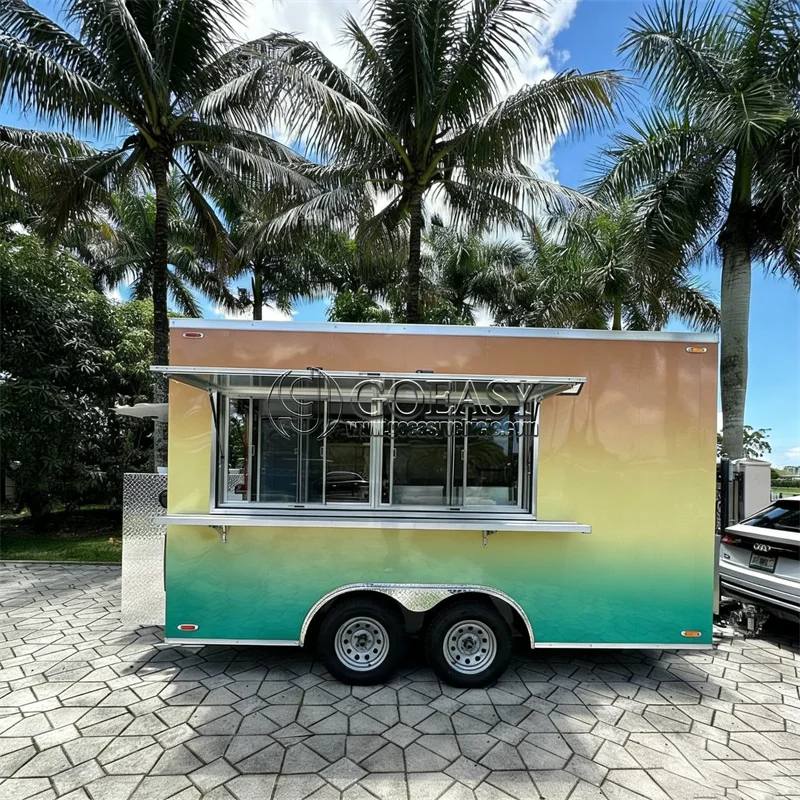 Custom Electric Food Tricycle Luxury Concession Food Trailer Mobile Kitchen Truck Coffee Cart Fast Food Van Custom