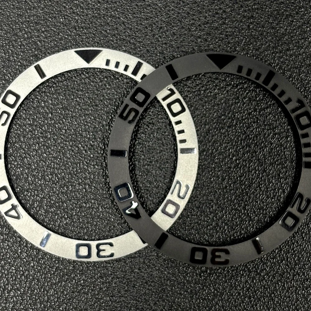 

38mm Diver Series Luminous beads watch ceramic bezel Fit 40mm Diver Watch Case NH35 NH34 GMT Men's Watch Part Accessories