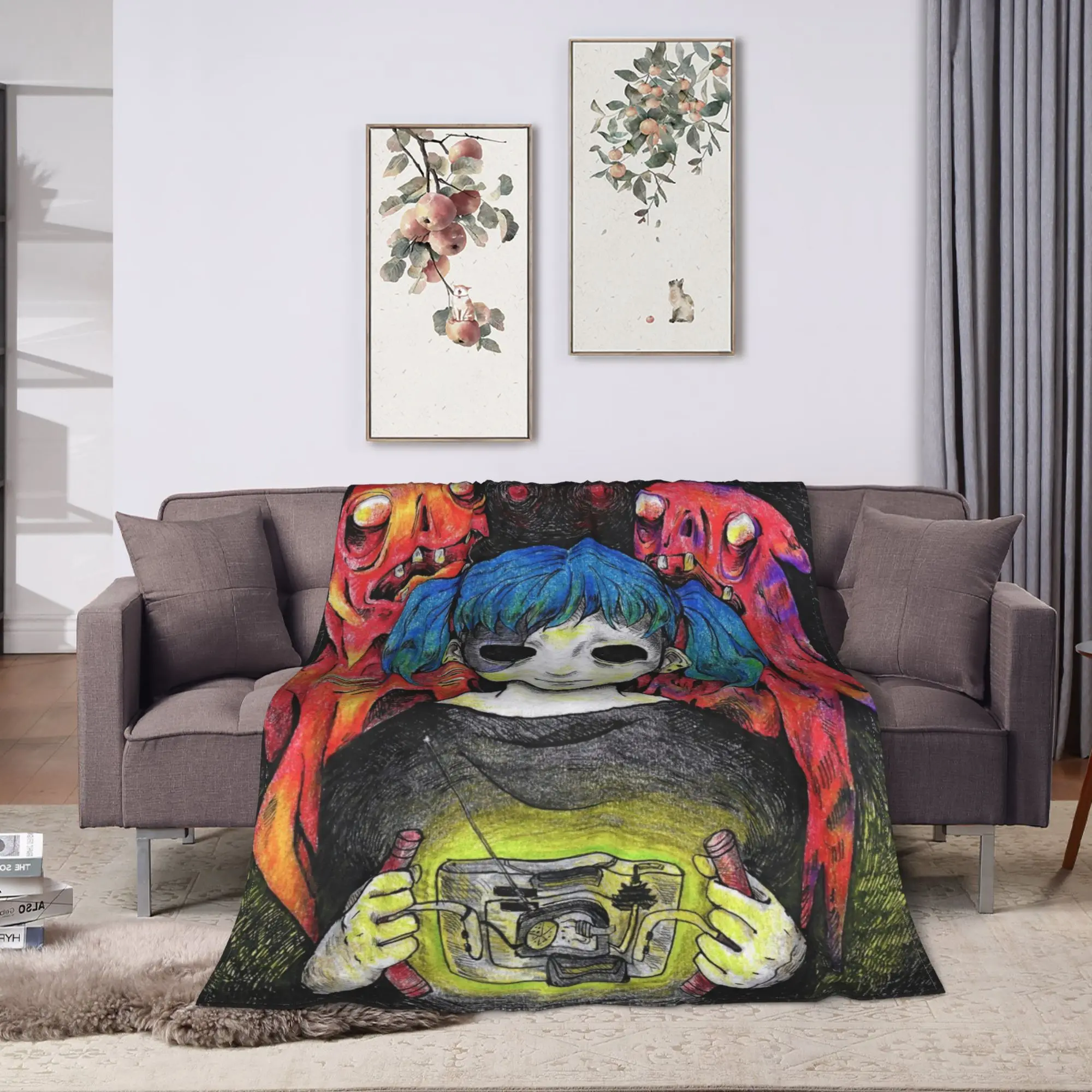Sally Face Sal Fisher Super Soft Blanket  Funny Travel Car Bedding Throws Couch Chair Flannel Bedspread Sofa Bed Cover