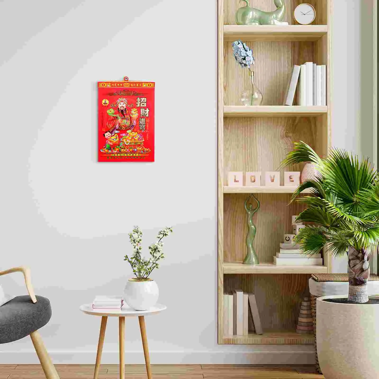 2025 Calendar Home Hanging Lunar Chinese Style New Year Decorative Paper Delicate Wall