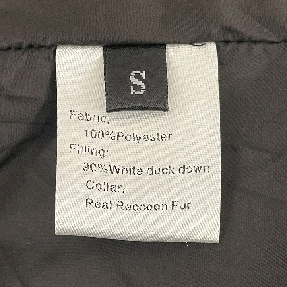 Doudoune en Duvet de Canard Blanc pour Femme, Manteau à Col en Fourrure de Renard, Surface Brillante, Chaude, Haute Qualité, Nouvelle Collection Hiver 2024