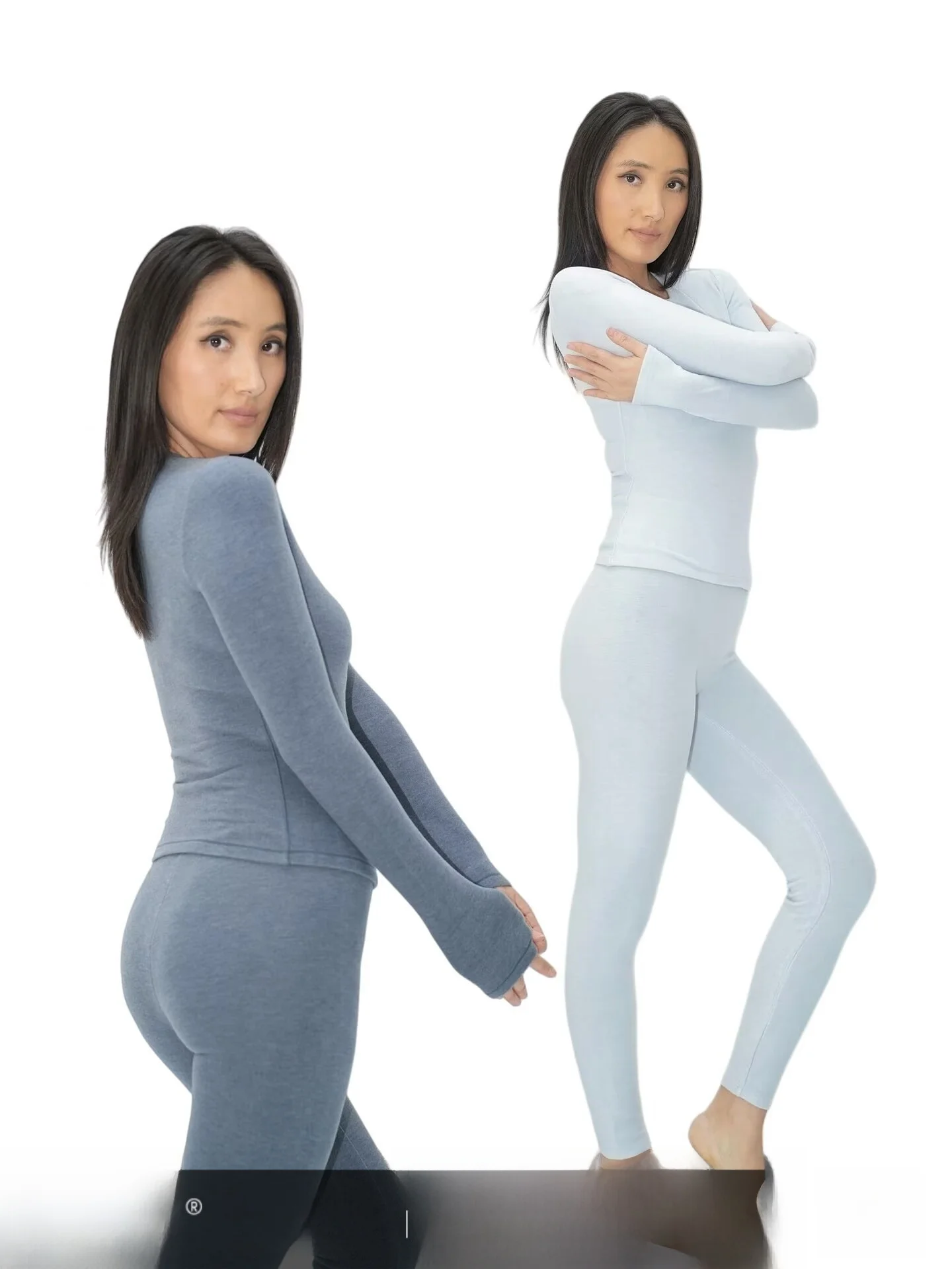 

Комплект термобелья WellD Baby Skin из мериносовой шерсти с флисовой подкладкой: женский топ и брюки, две части, теплый и комфортный