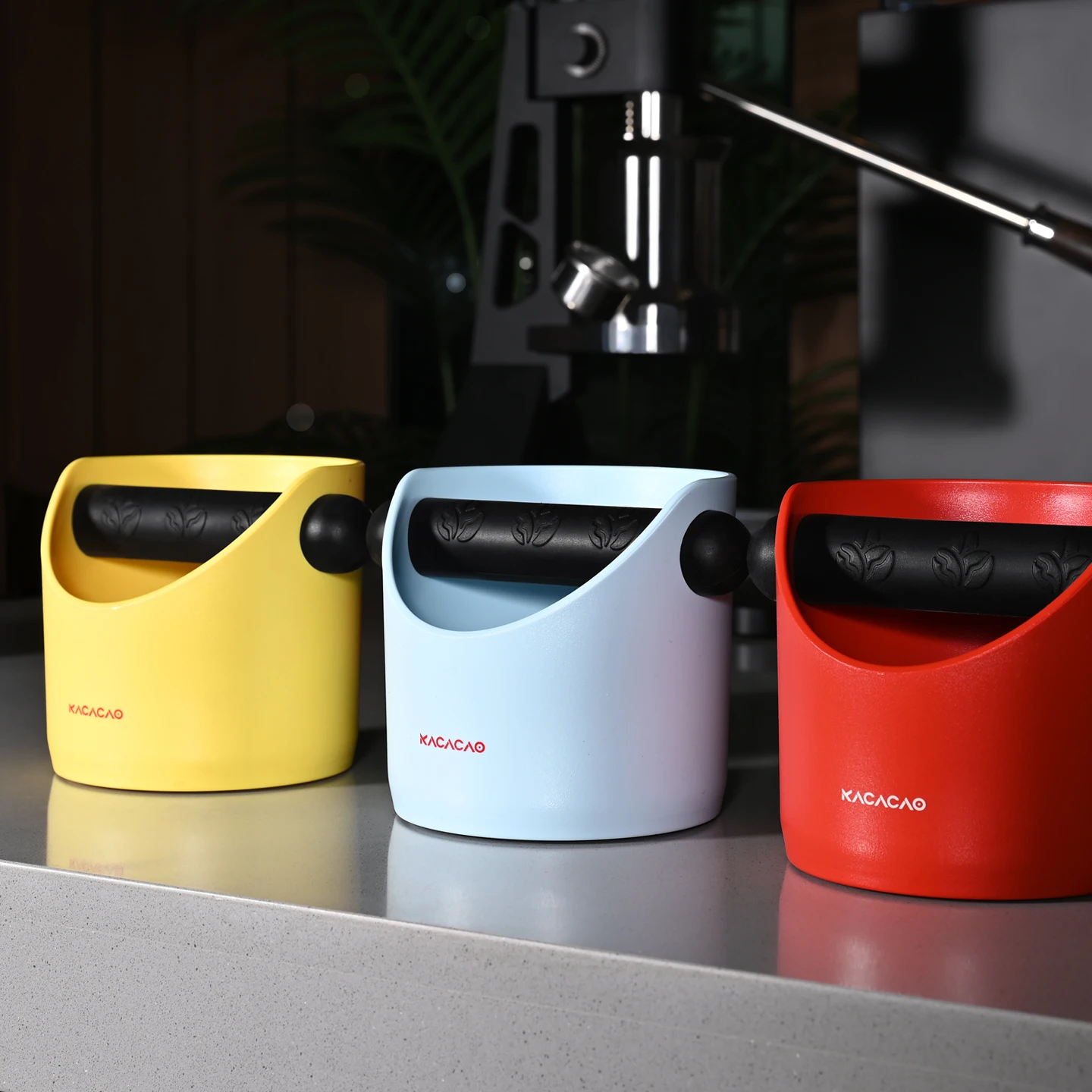 KACACAO Kaffee Knock Box Espresso Boden Container Anti Slip Espresso Dump Bin Grind Breville Barista Waren Cafe Bar Zubehör