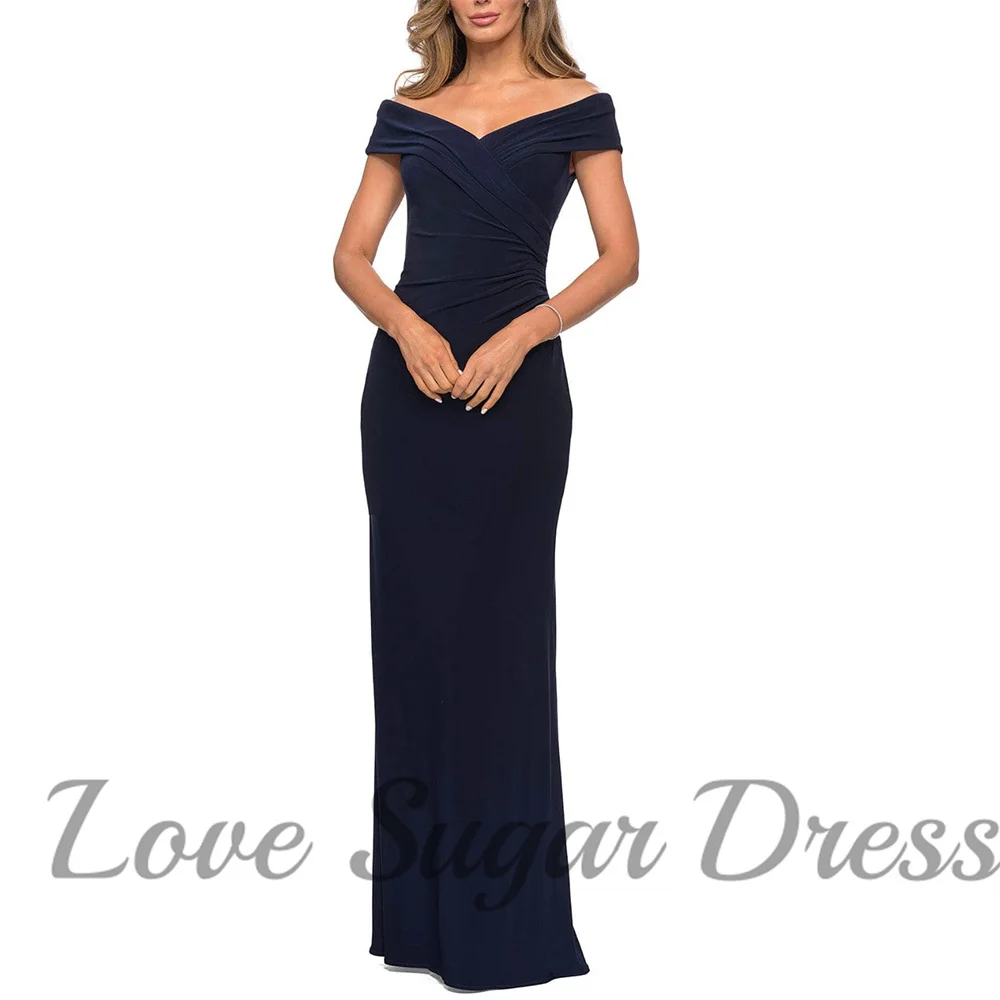 Sexy off-shoulder avondjurken voor vrouwen zeemeermin lange geplooide galajurk elegante formele feestjurken gewaden invitée mariage