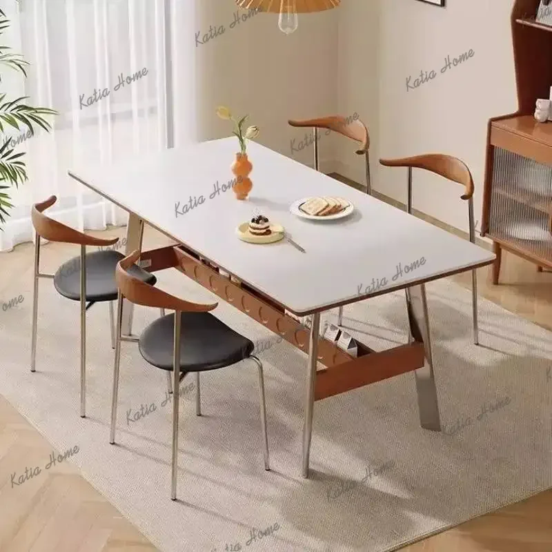 LSOrganizer Protect Dining Table Design Modern Unique Industrial Kitchen Dining Table Luxury Study Mesa Comedor Furniture For Ho