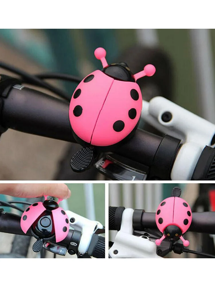 AliExpress NONE 1Pc Cute Ladybug Bicycle Bell, Multiple Colors Available Kids Bike Warning Bell for Mountain Road Bike[YY9]