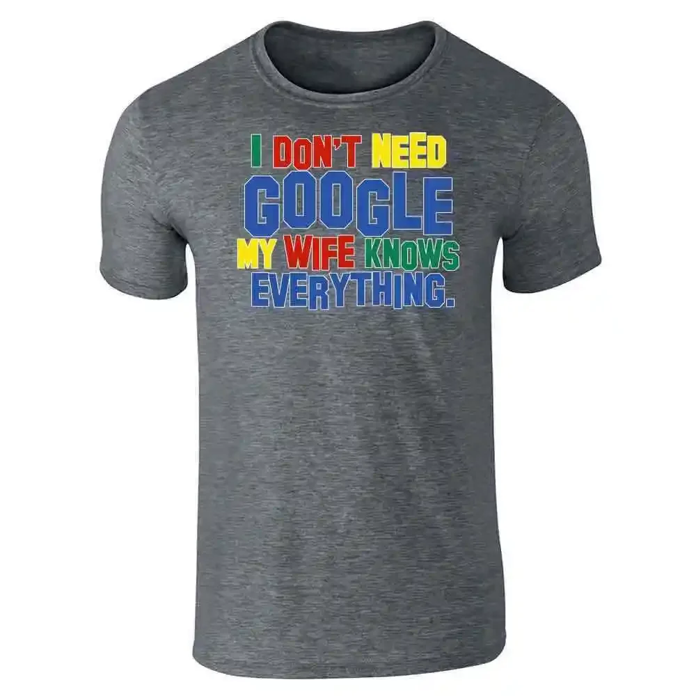 

Мне не нужно Google, моя жена знает все, унисекс, бренд TeeSummer, супер аниме, ретро узор, Y2K хлопок