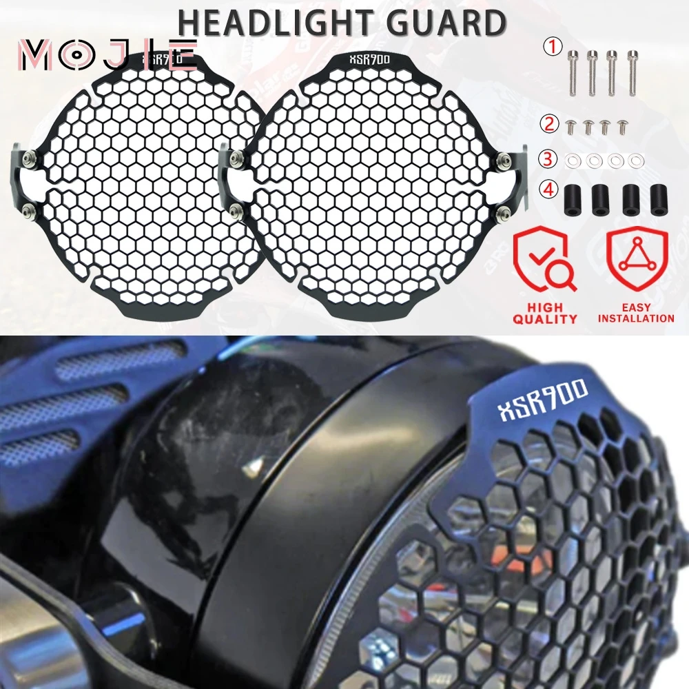 

For Yamaha XSR900 2016 2017 2018-2021 2020 Headlight Protector Guard XSR 900 Motorcycle Headlight Grill Cover Stainless Steel