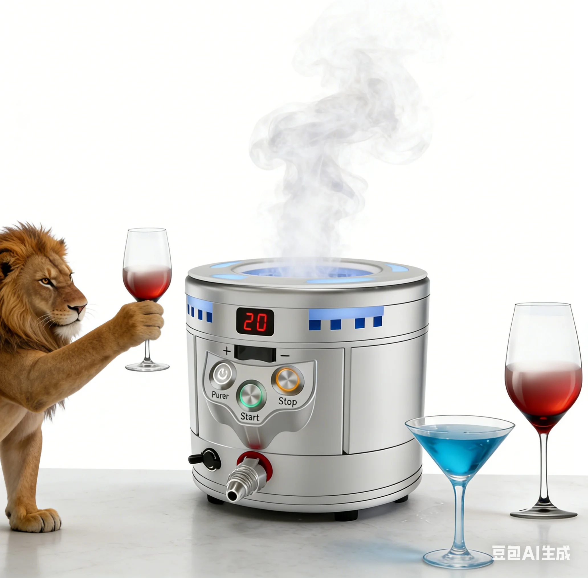 Dry Ice Maker Machine Portable Dry Ice Generator Bartender Equipment For Bar Cocktail Drink Atmosphere Making