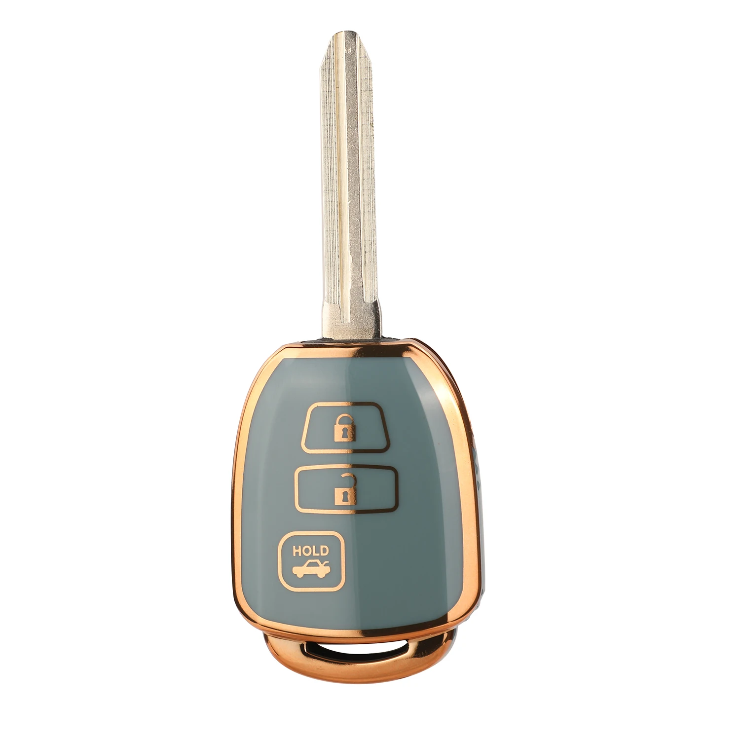 jingyuqin 3buttons Remote TPU Car Key Shell Case Fob For Toyota Tacoma Combo TACOMA RAV4 KLUGER HIGHLANDER