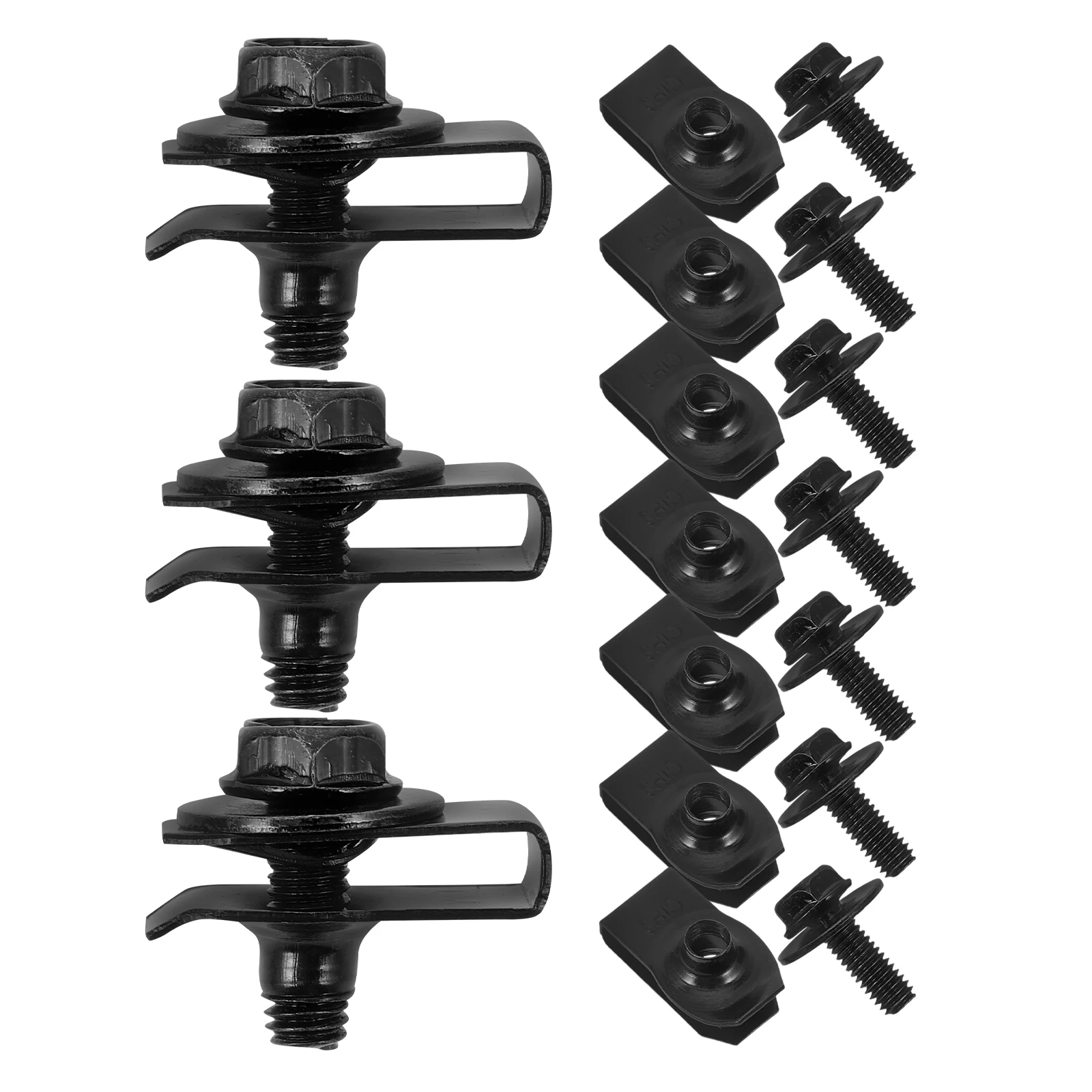 

20pcs Body Fastener Kit Screw Clips Metal Parts Car Retainer Fasteners Fixing Hardware Nuts Bumper U Type Car Panel.clips