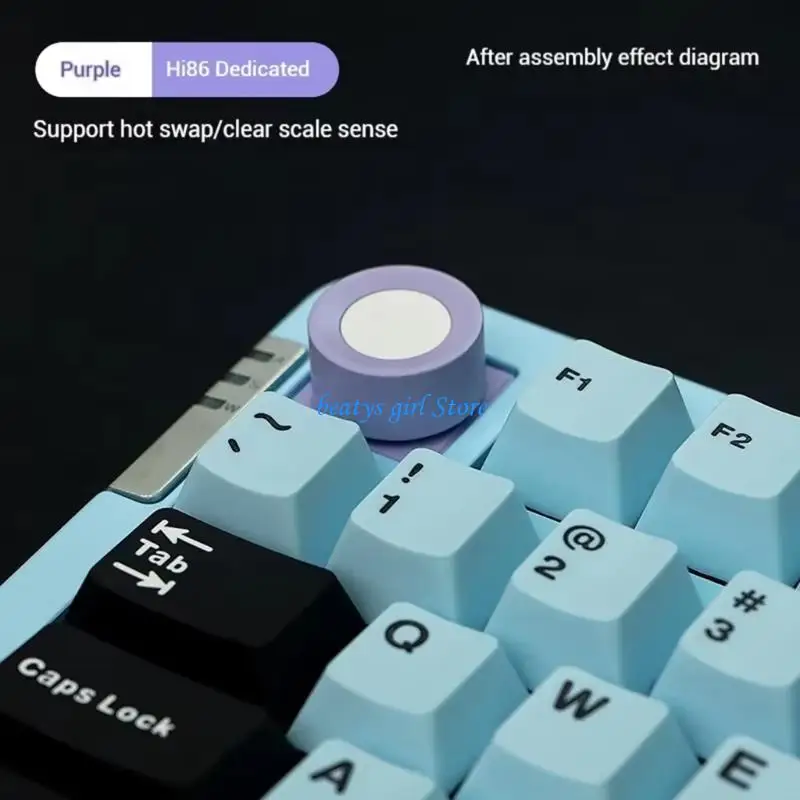 

C7AB Hi86 Precise Rotary Controller Knob For PC Keyboards Metal Knob Adjustment