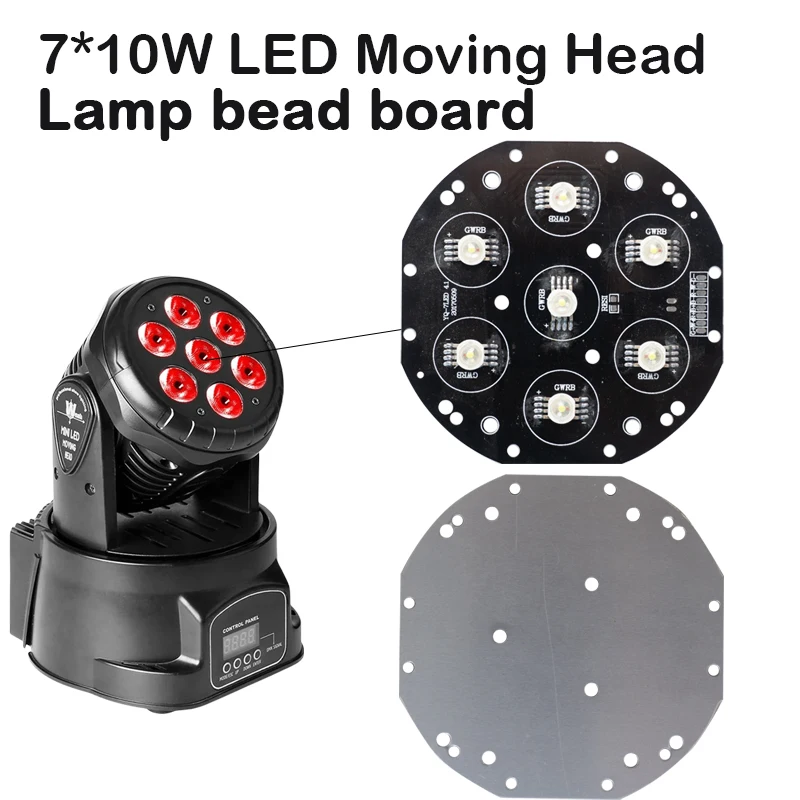 7X10W LED light Board for 7x10w mini moving head light rgbw 4in1