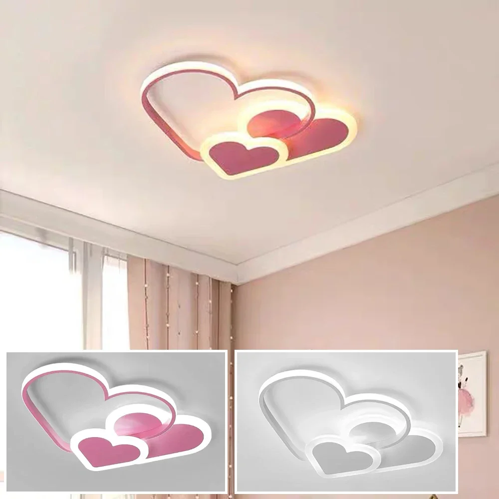 

Modern minimalist personalized creative bedroom ceiling light Nordic light luxury LED master bedroom pink romantic light