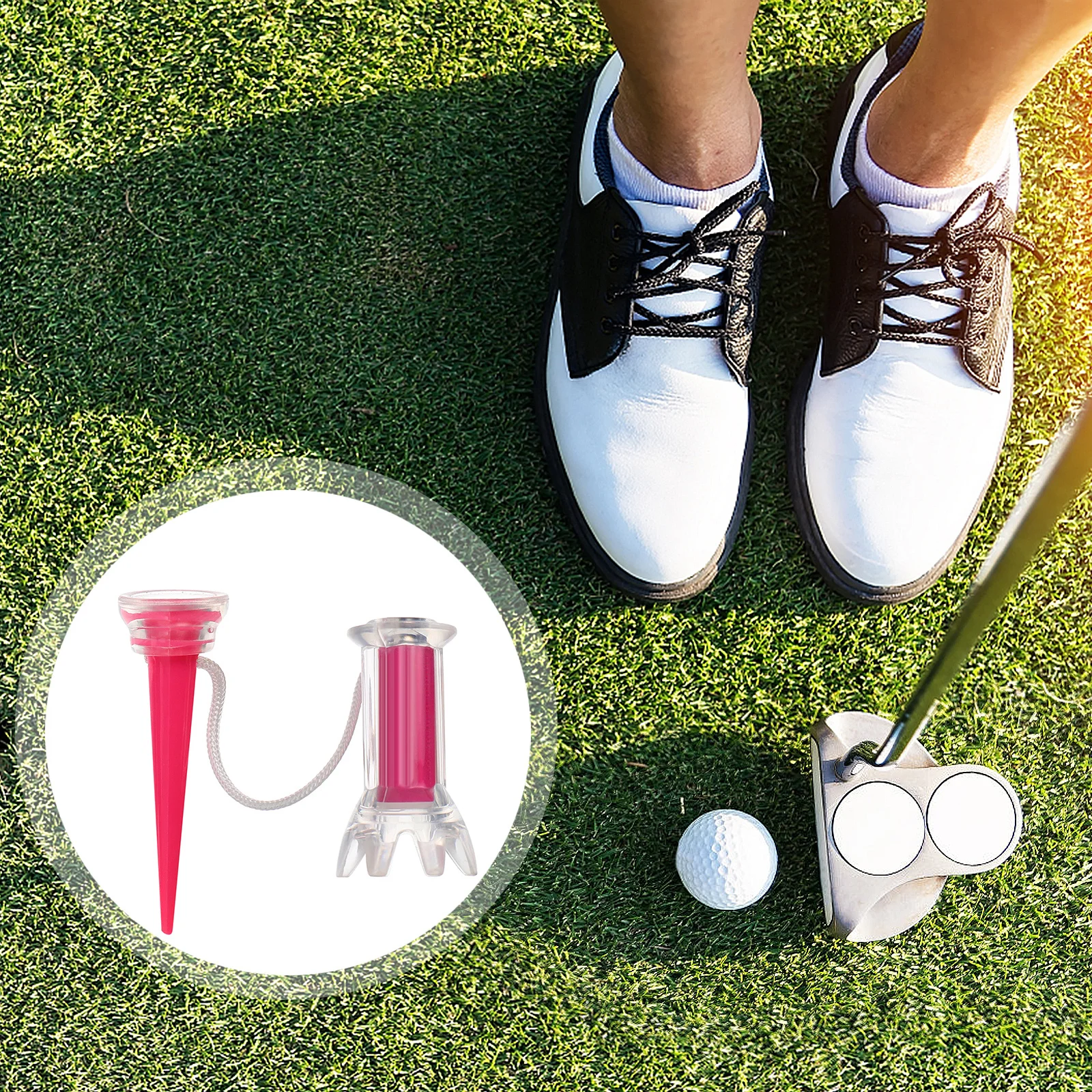 

Golf Claw Shaped Ball Holder Lightweight Durable Portable Golf Tees Rack Practice Training Accessories Golfs Tees