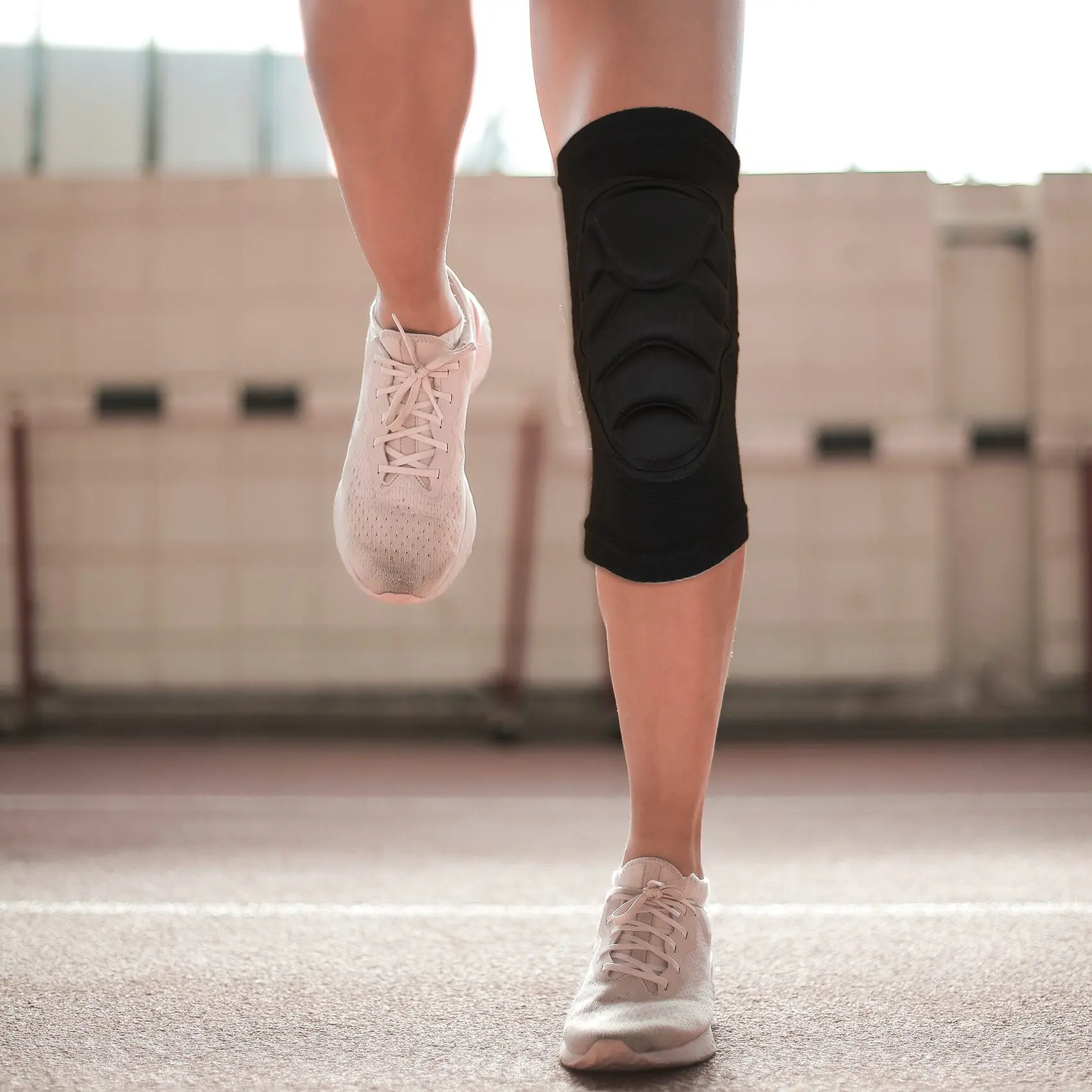AA90-1Pair Adult Anti-Collision Knee Protector Breathable Thickening Sponge Kneepads Elastic Skating Volleyball Knee Pads