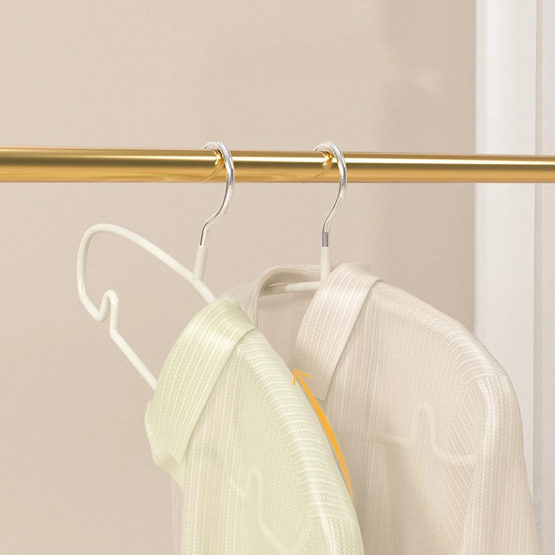 10pcs Simple Clothes Hanger Non Slip Dormitory Household Clothes Hanging To Prevent Clothes Deformation Clothes Storage