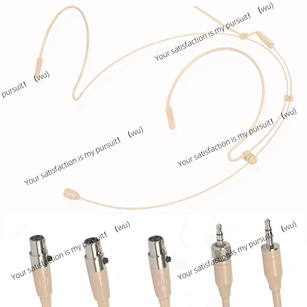 Binaural headset microphone, head-mounted, wireless omnidirectional condenser cassette, tighten wear