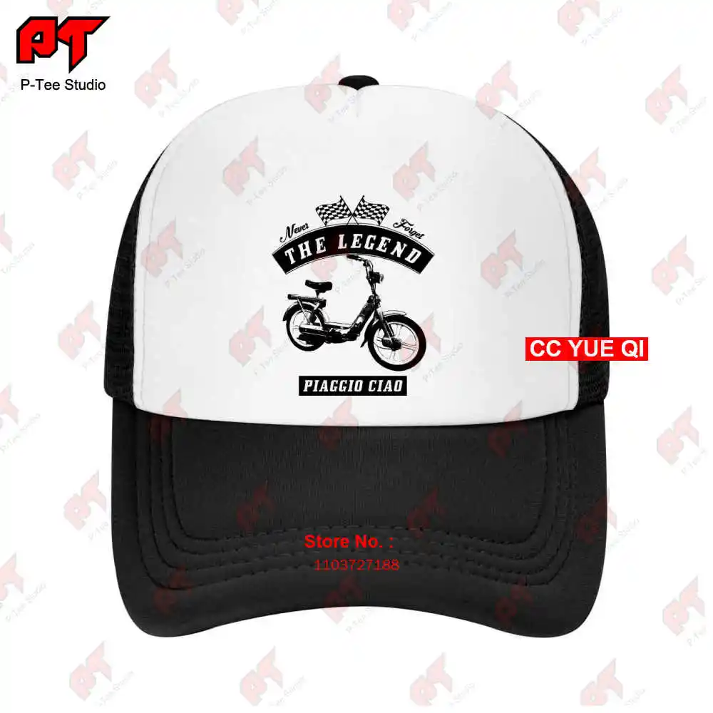 Piaggio Ciao-Casquettes de baseball pour moto et vélo, voitures classiques, casquette de camion, 2P8W