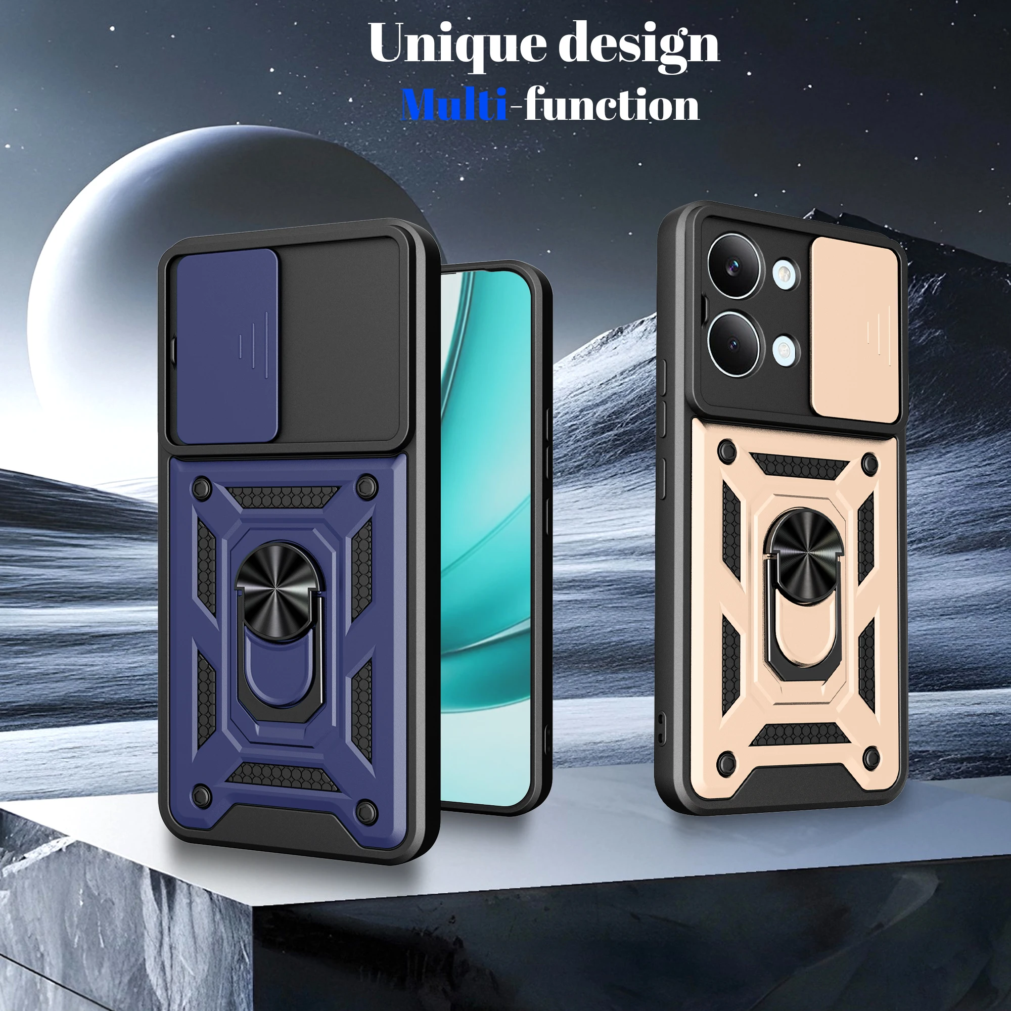 Capa For POCO X8 Pro Max X7 X6 Pro 5G Case Armor Slide Camera Lens Protection Cover for Xiaomi POCO X8 Pro Ring Stand Funda