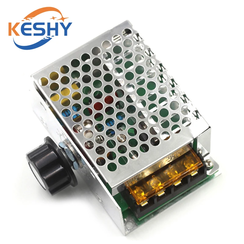 4000W 220V AC SCR Motor Speed Controller Module Voltage Regulator Temperature Dimmer for Electric Furnace Water Heater LED Light