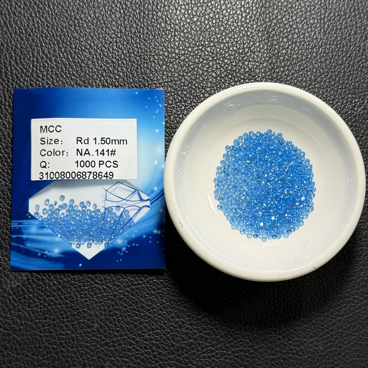 0.8-3mm Machine Cut Nano Stone Heat Treated Synthetic Round Nano Gemstone
