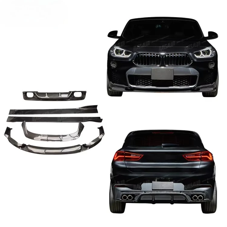 

X2 to 3D Style Front Lip Rear Diffuser Side Skirt Body Kit Auto Parts Carbon Fiber Body Kit