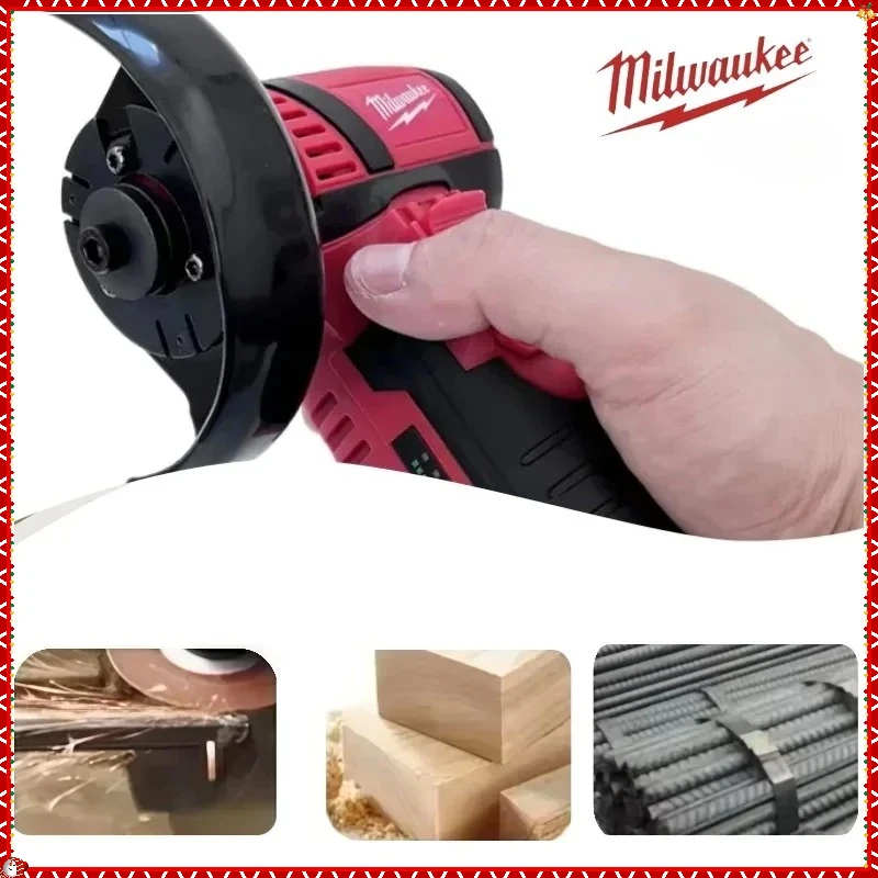 Milwaukee sem fio sem escova elétrica ângulo moedor mini máquina de corte para corte diamante recarregável 12v ferramentas elétricas