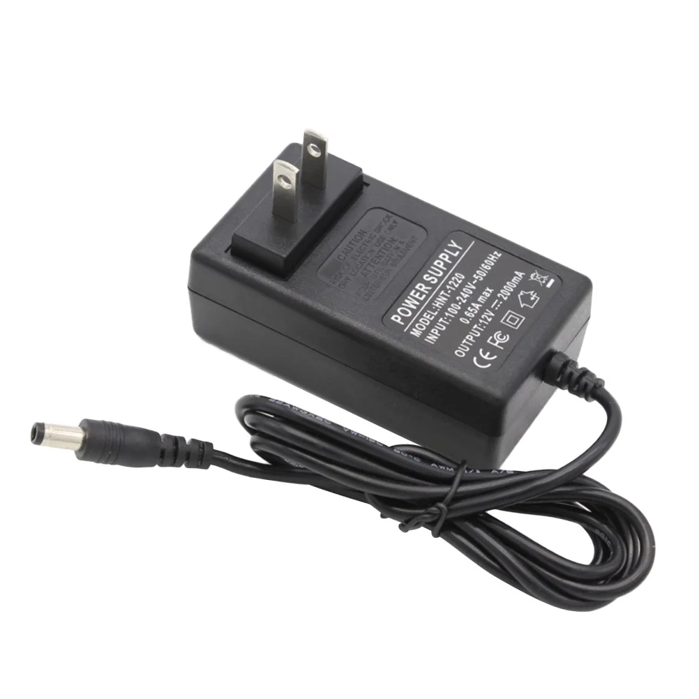 

Universal Power Supply Adapter 12V 2A 110V for External Hard Drive Camera Router LCD Monitor Box Recorder Plug