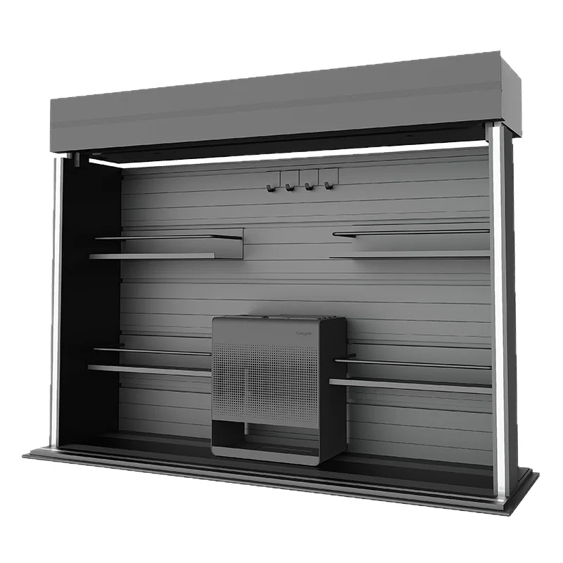 

Kitchen electric hanging cabinet lift basket automatic vertical pull-down seasoning rack intelligent voice lift basket